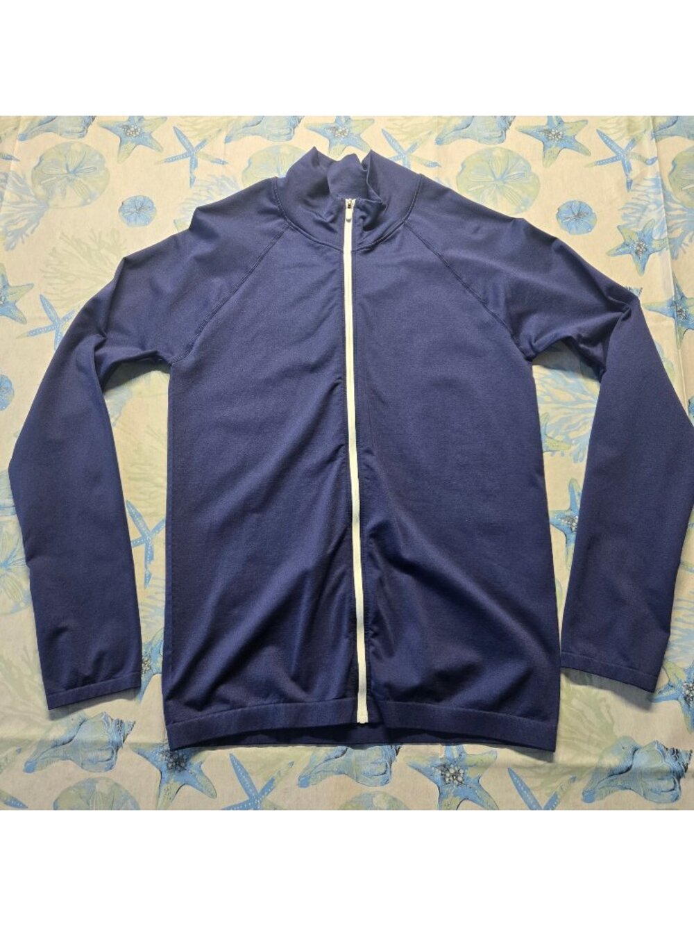 Fabletics Full-Zip Athletic Jacket Blue Womens Sz L (SKU 26-0206)